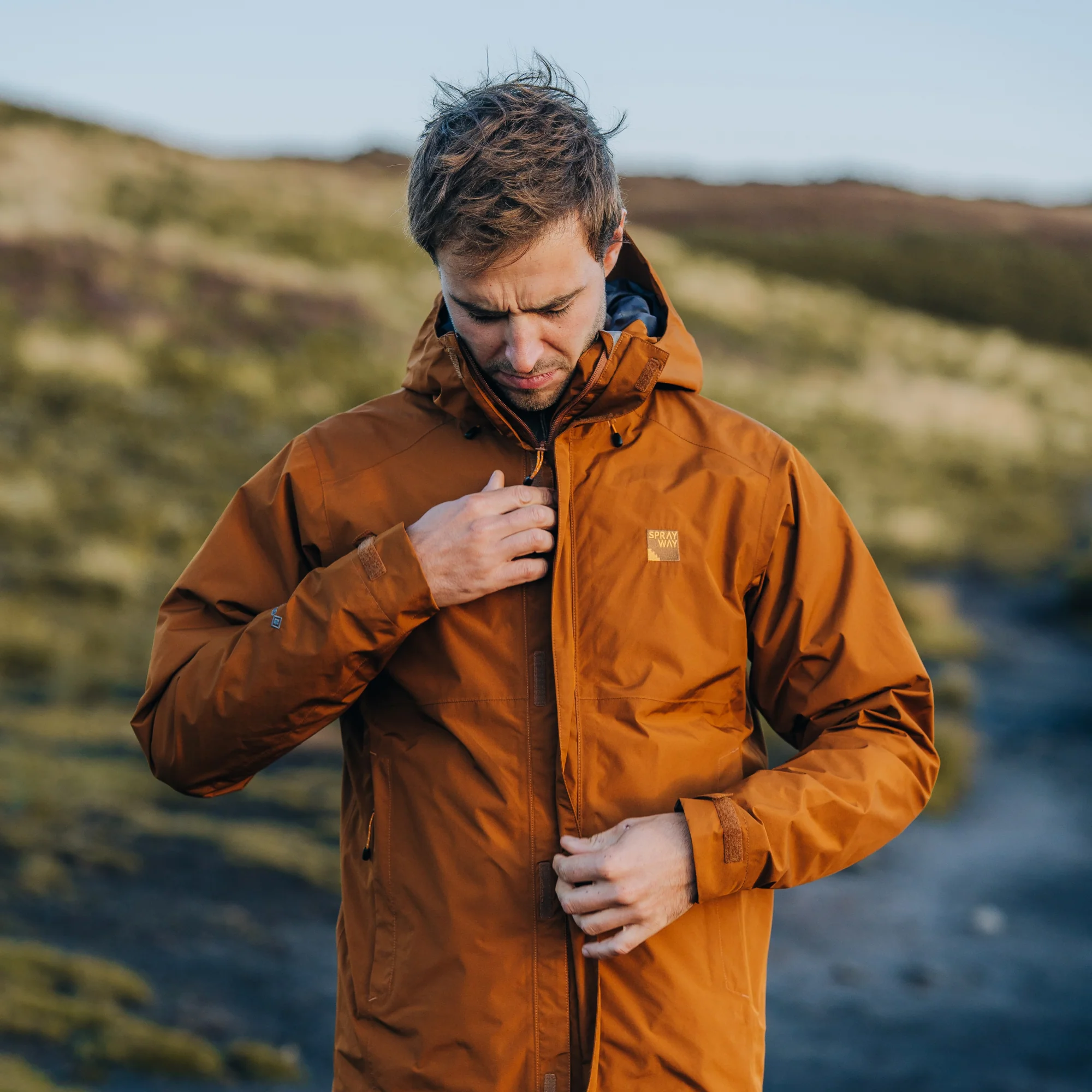 Sprayway Men's Maxen 2L Gore-Tex Jacket (Burnt Caramel) - Image 6