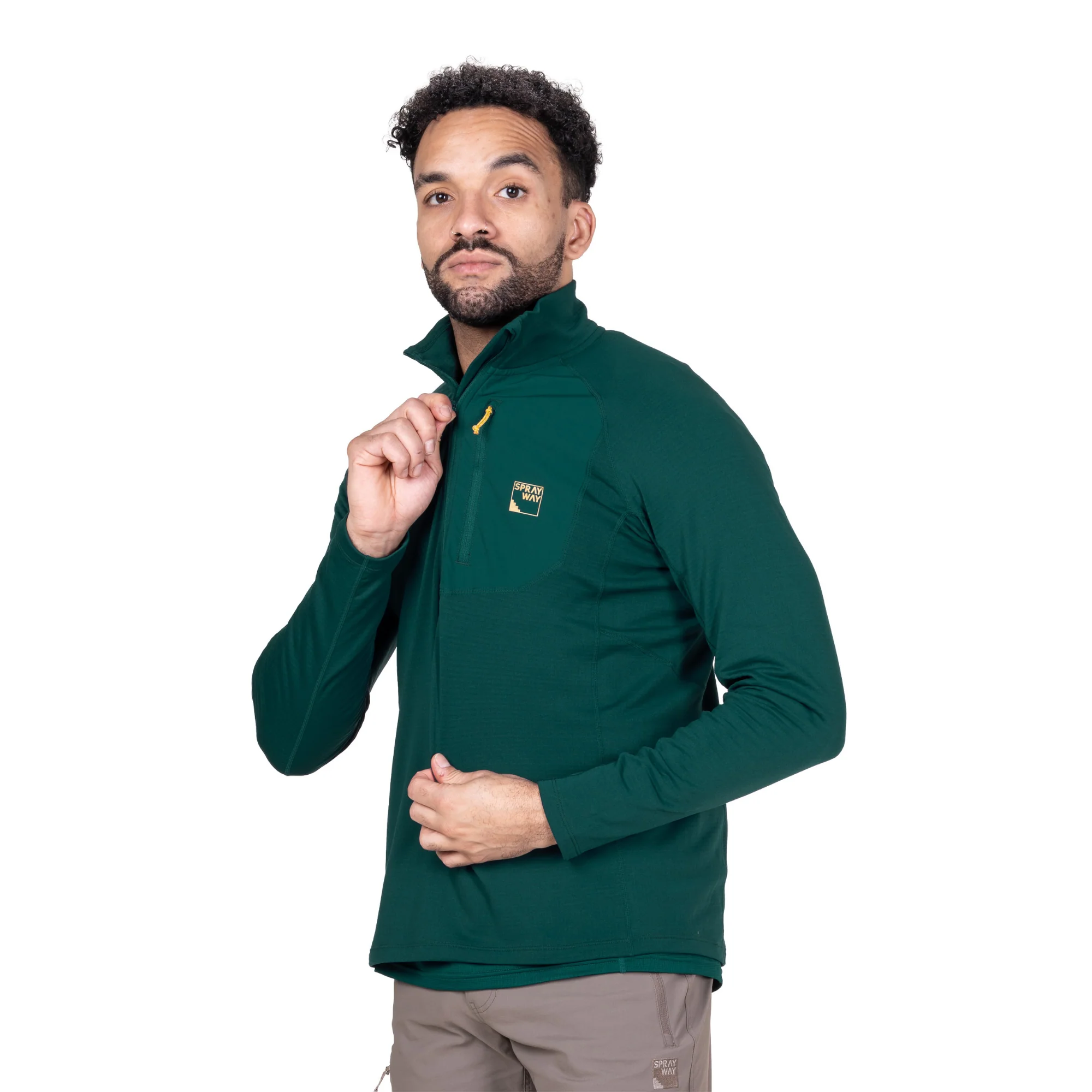 Sprayway Men's Tarn Half Zip Fleece Top (Dark Sea) - Image 2