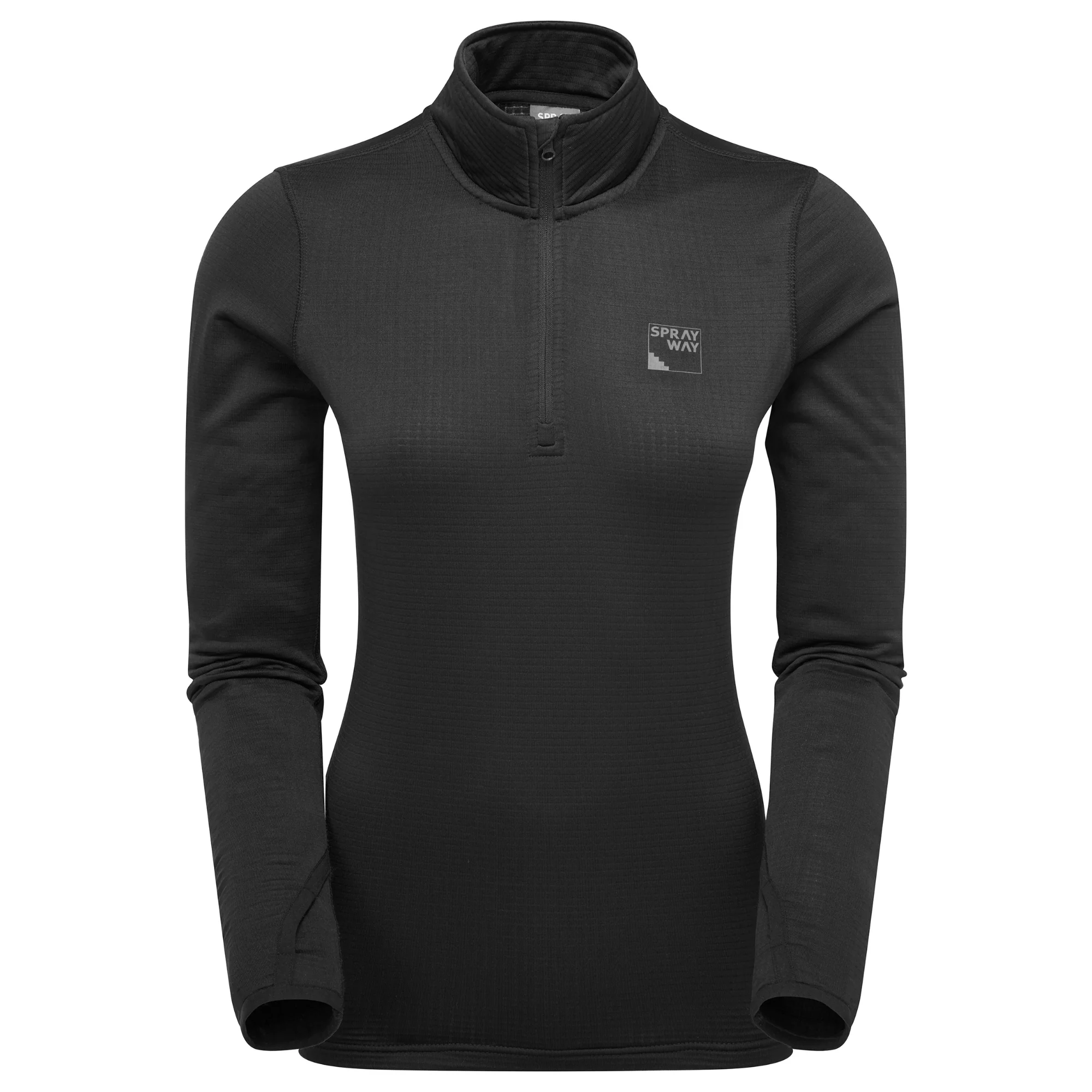 Sprayway Women's Effra Half Zip Base Layer Top (Black) - Image 8