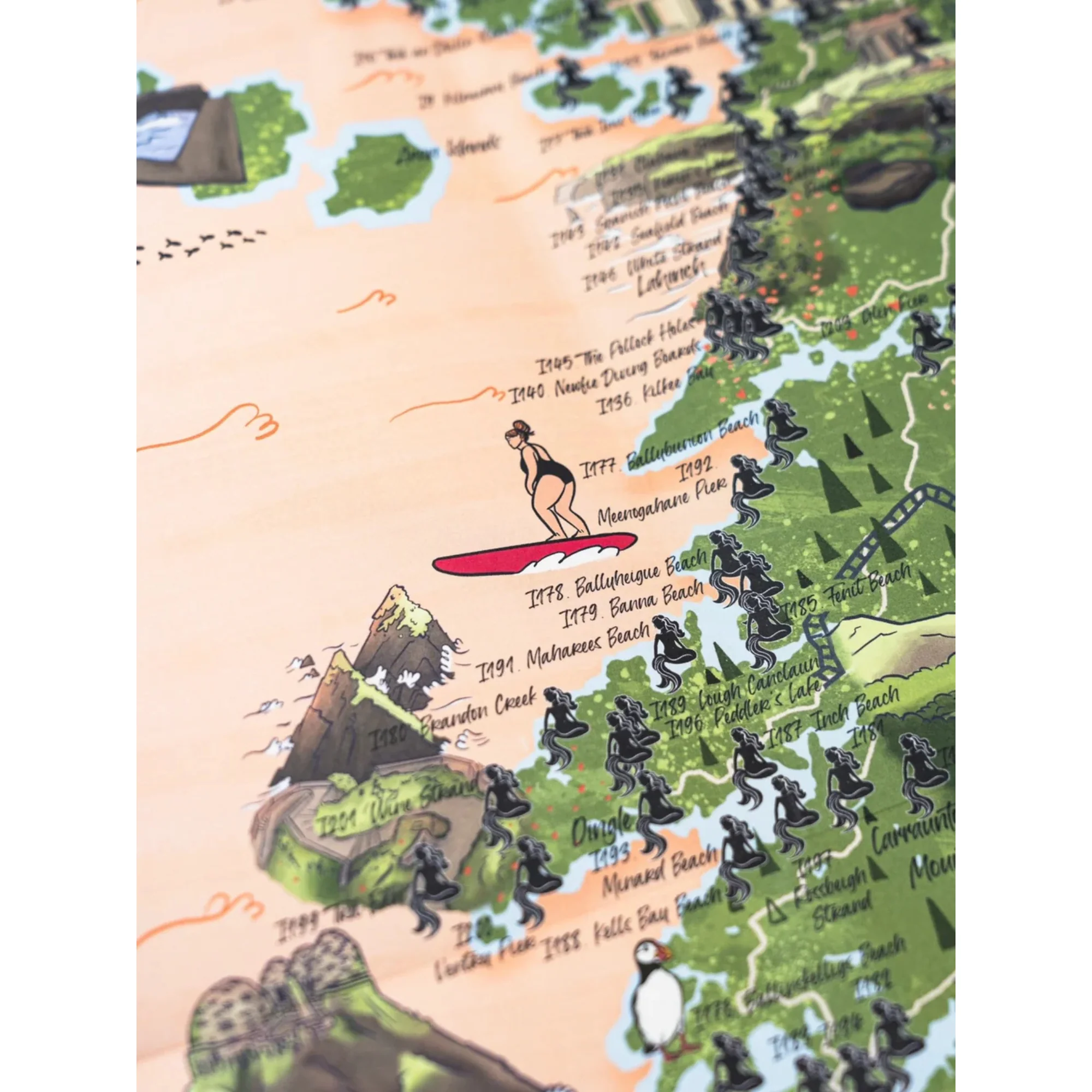 Salty Sea Sisters Swim Map of Ireland - Image 4