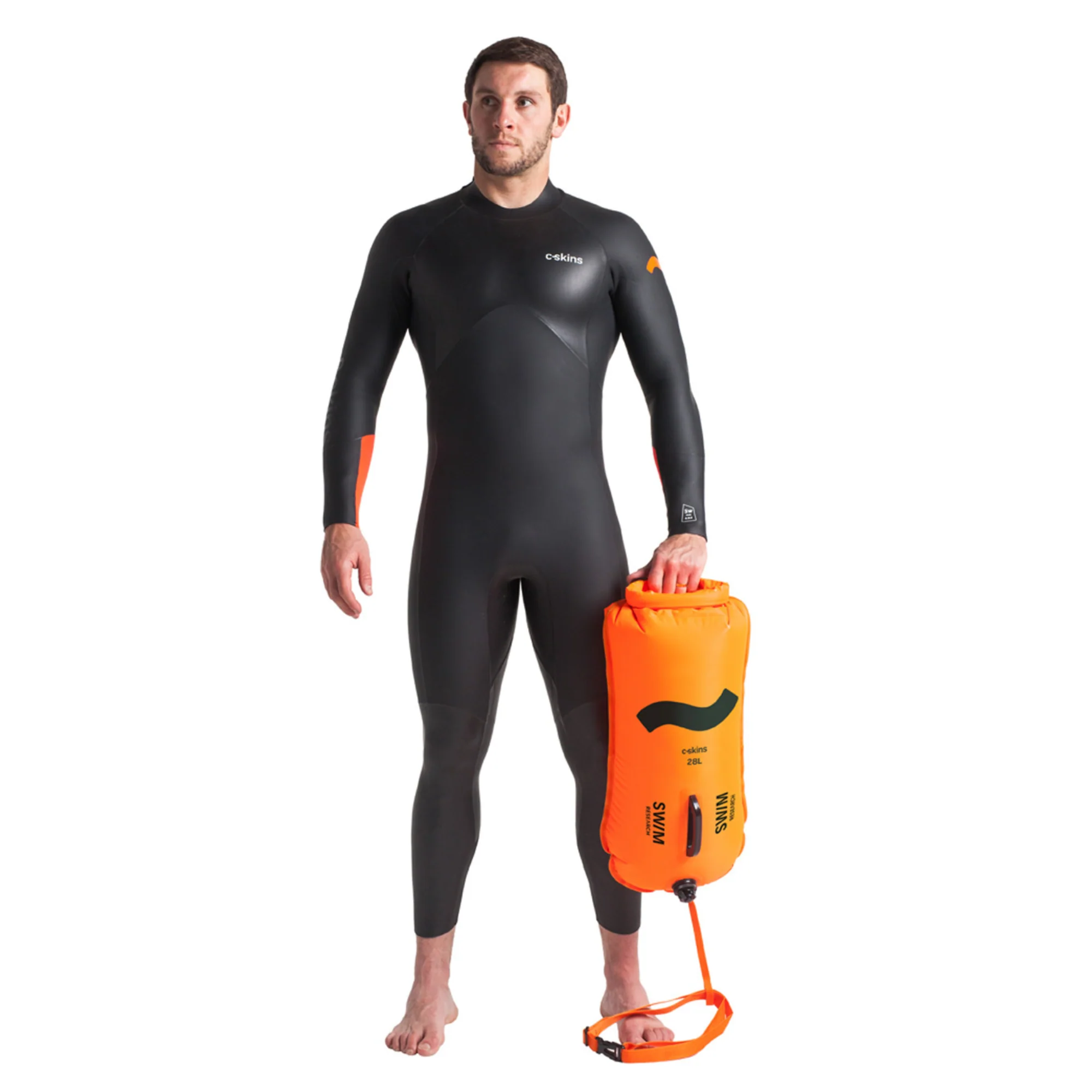 C-Skins Swim Research Buoyancy Dry Bag (28L)(Orange) - Image 4