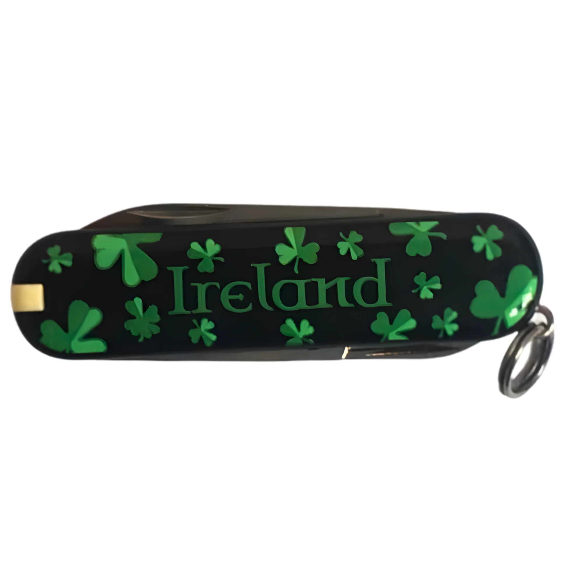 Victorinox Swiss Army Knife: Classic Collection (Black With Shamrocks)(7 Tools) - Image 3