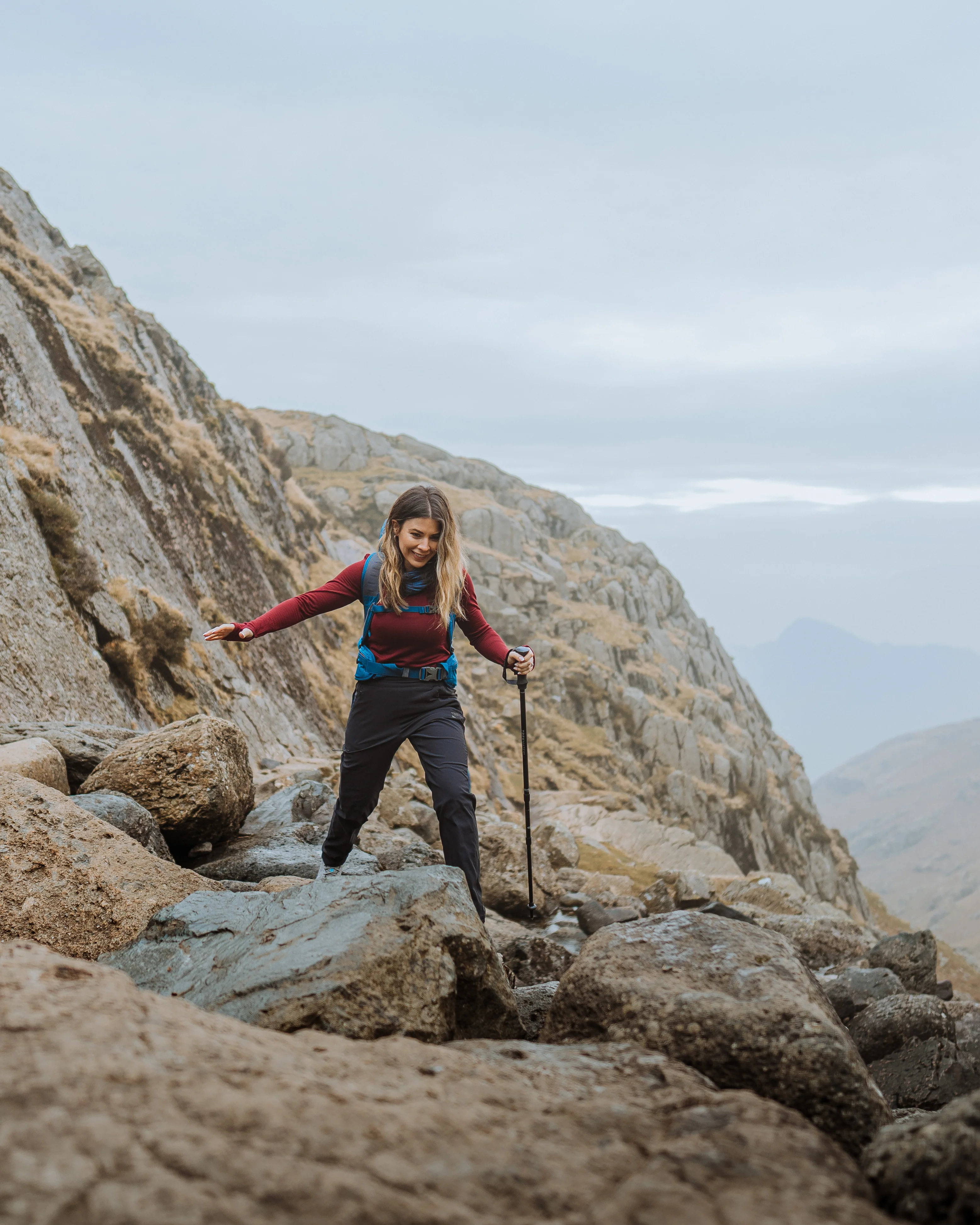 Trekmates Hiker Shock Single Pole (Black) - Image 18
