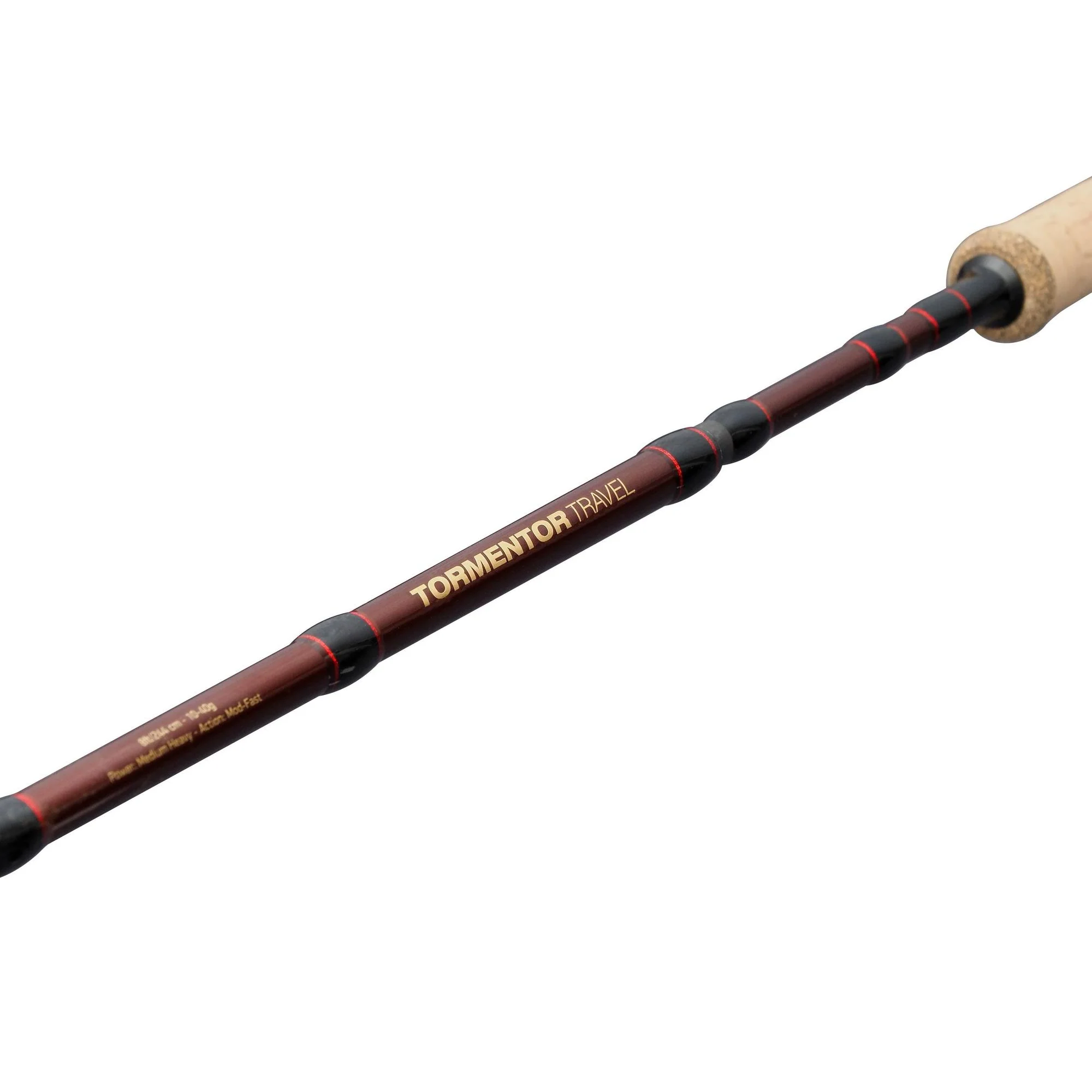 Abu Garcia 8ft/2.44m Tormentor 2 4 Section Travel Spinning Rod (20-60g) - Image 2