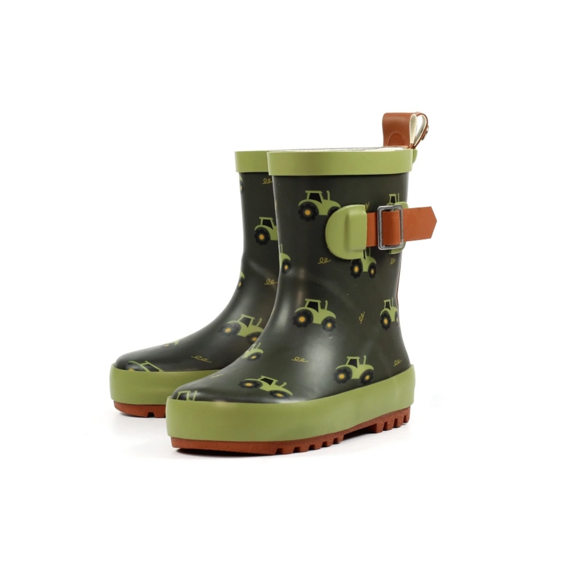 Lazy Dogz Toddler Tractor Green Wellies (Green)(Sizes EU22-29) - Image 3