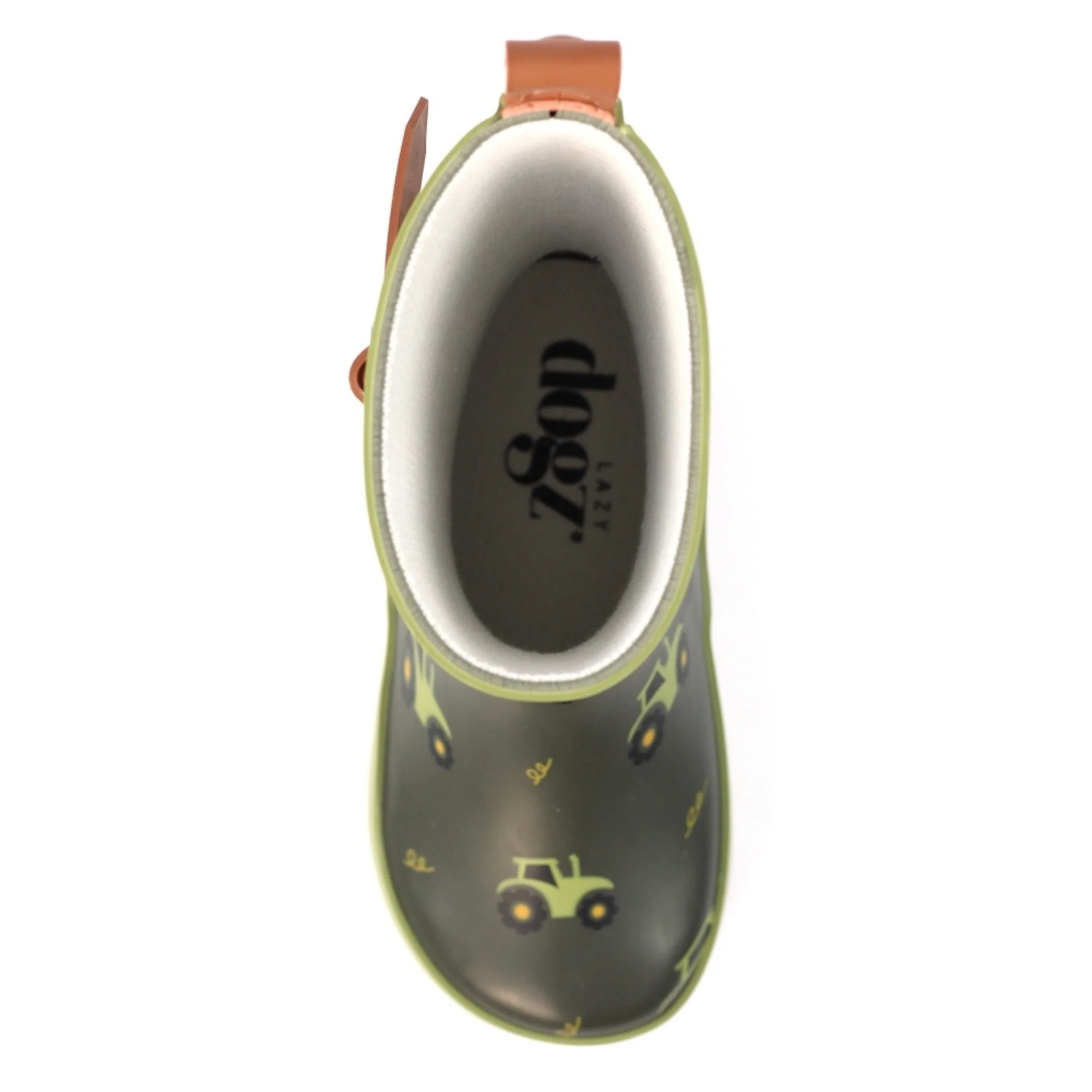 Lazy Dogz Toddler Tractor Green Wellies (Green)(Sizes EU22-29) - Image 5