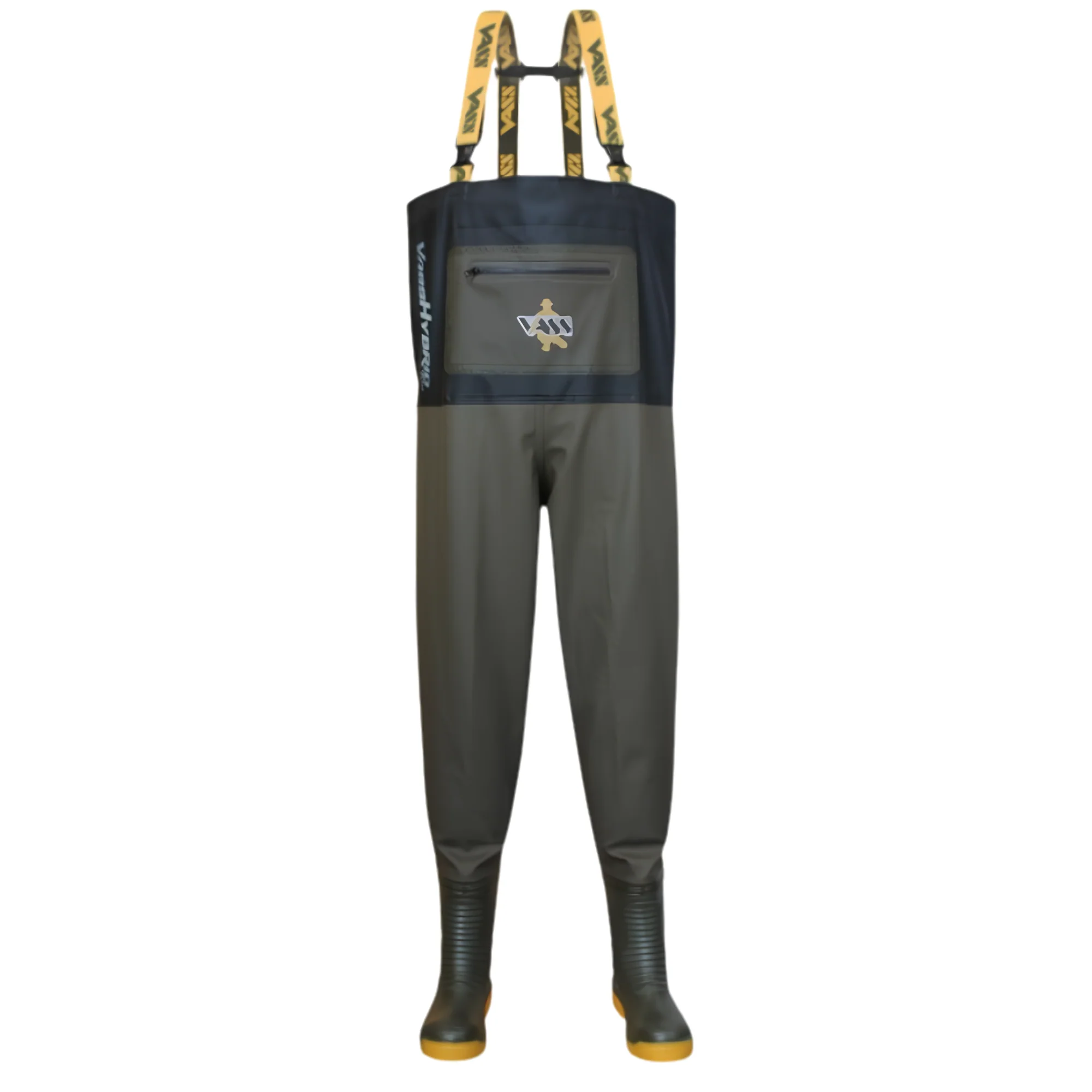 Vass Unisex Hybrid 700 Bootfoot Chest Waders (Khaki)