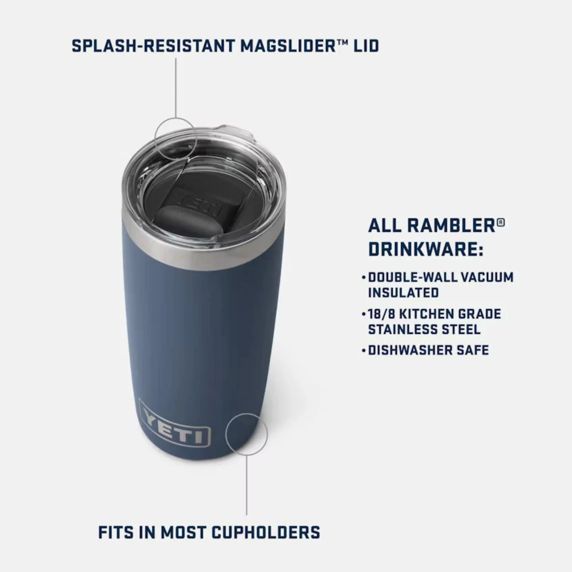 Yeti Rambler 10oz/295ml Tumbler with MagSlider Lid (King Crab) - Image 5