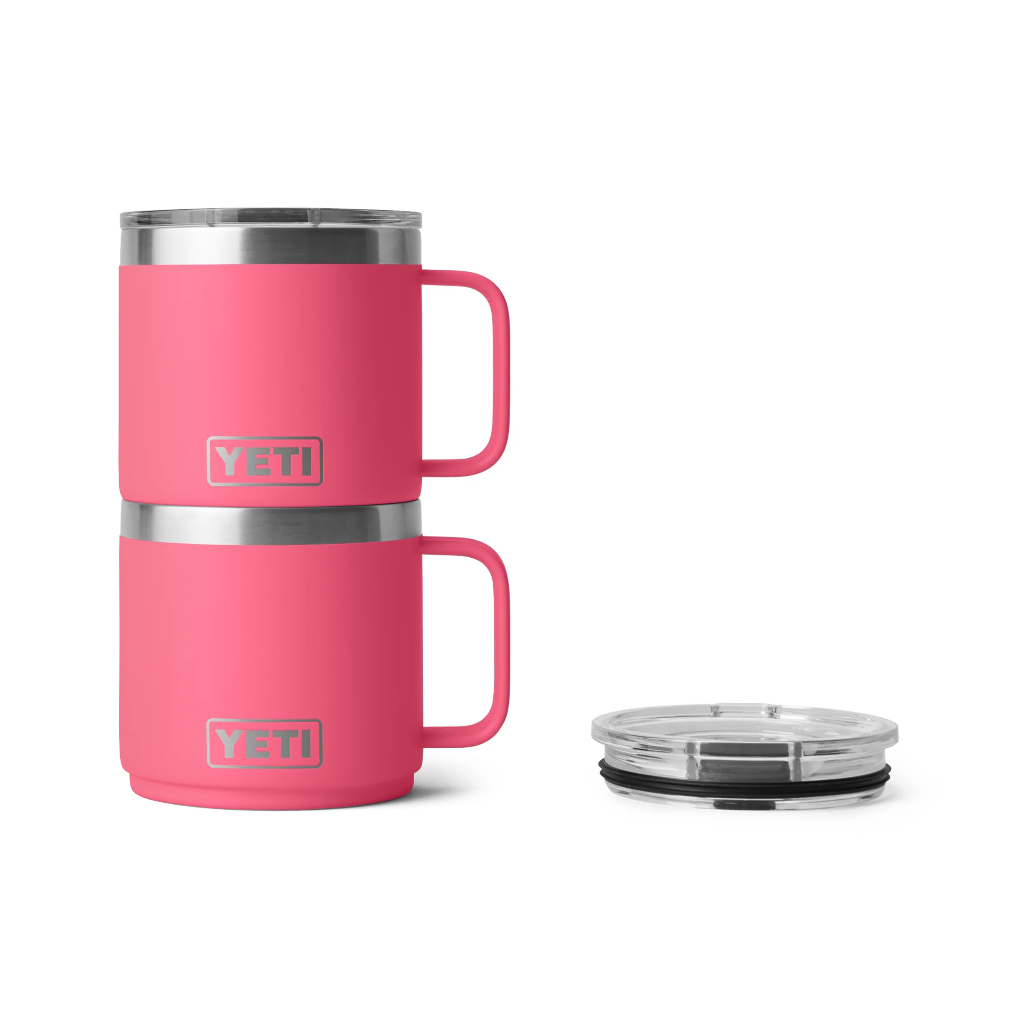 Yeti Rambler 14oz/414ml Mug with Magslider Lid (Tropical Pink) - Image 5