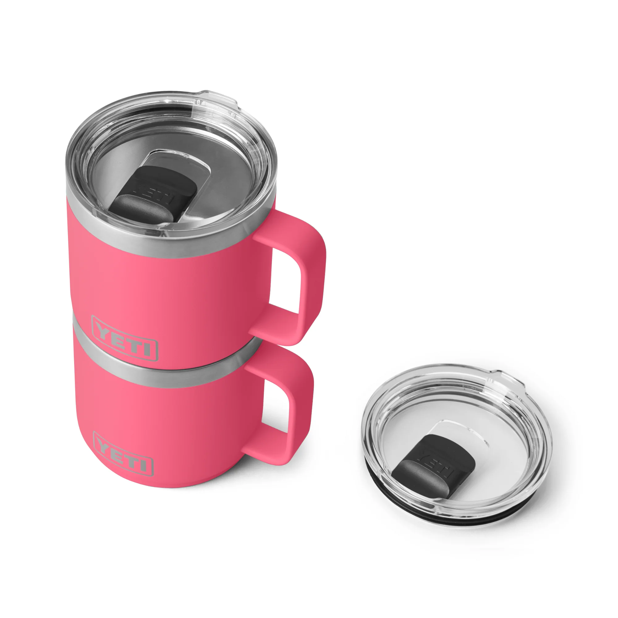 Yeti Rambler 14oz/414ml Mug with Magslider Lid (Tropical Pink) - Image 6