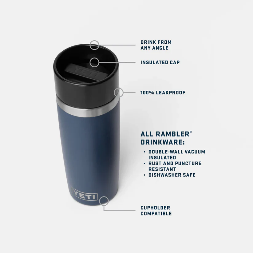 Yeti Rambler 16oz/475ml Travel Bottle with Commuter Cap (Navy) - Image 5