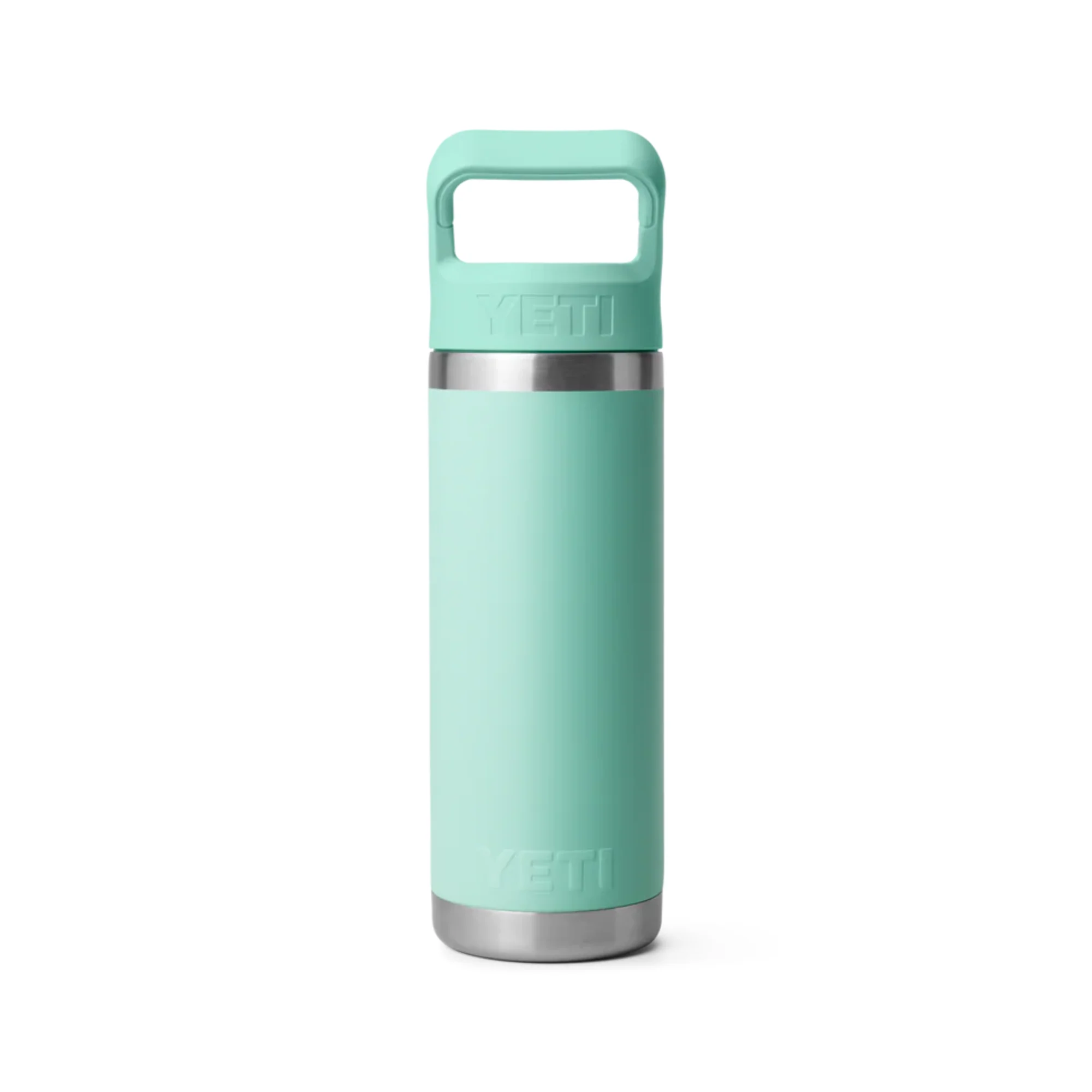 Yeti Rambler 18oz/532ml Insulated Bottle with Colour Straw Cap (Sea Foam) - Image 2