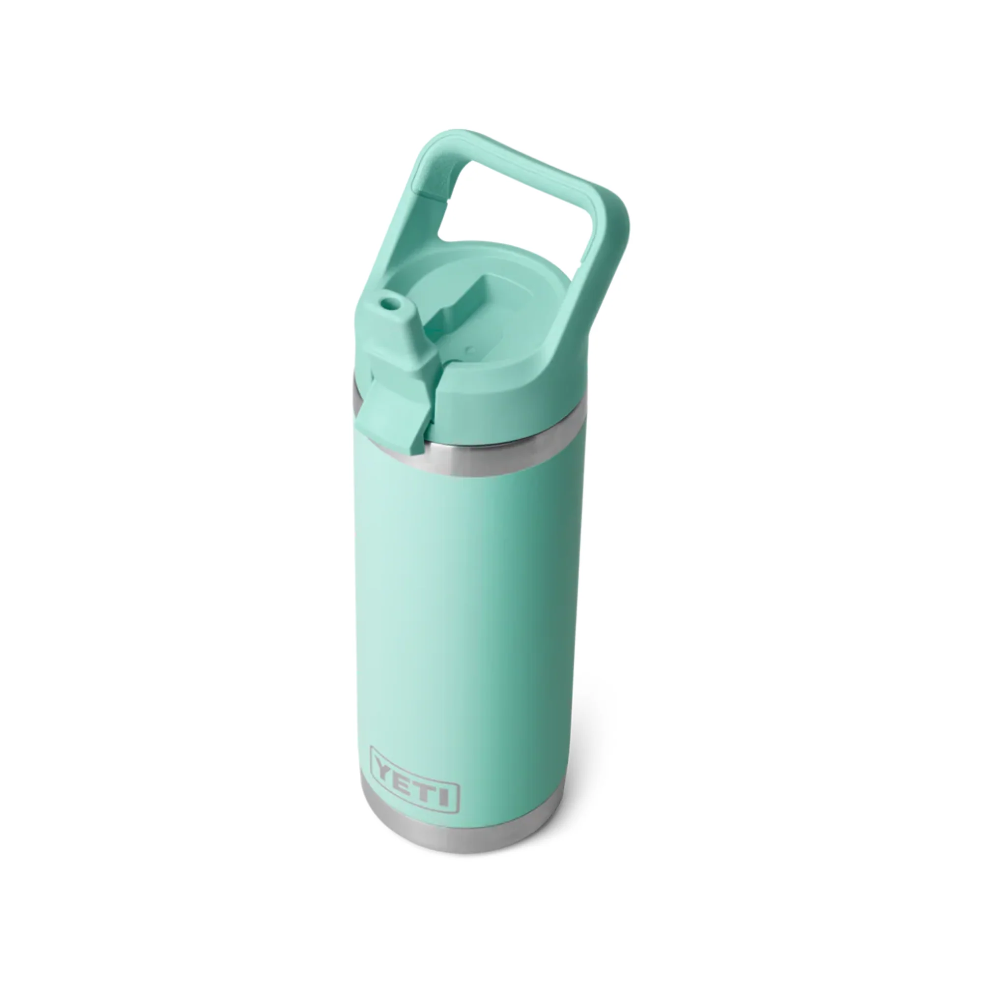 Yeti Rambler 18oz/532ml Insulated Bottle with Colour Straw Cap (Sea Foam) - Image 3