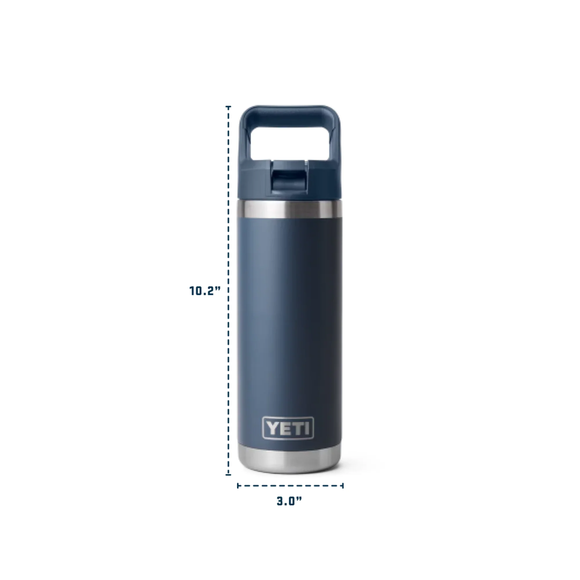 Yeti Rambler 18oz/532ml Insulated Bottle with Colour Straw Cap (Ridgeline) - Image 6