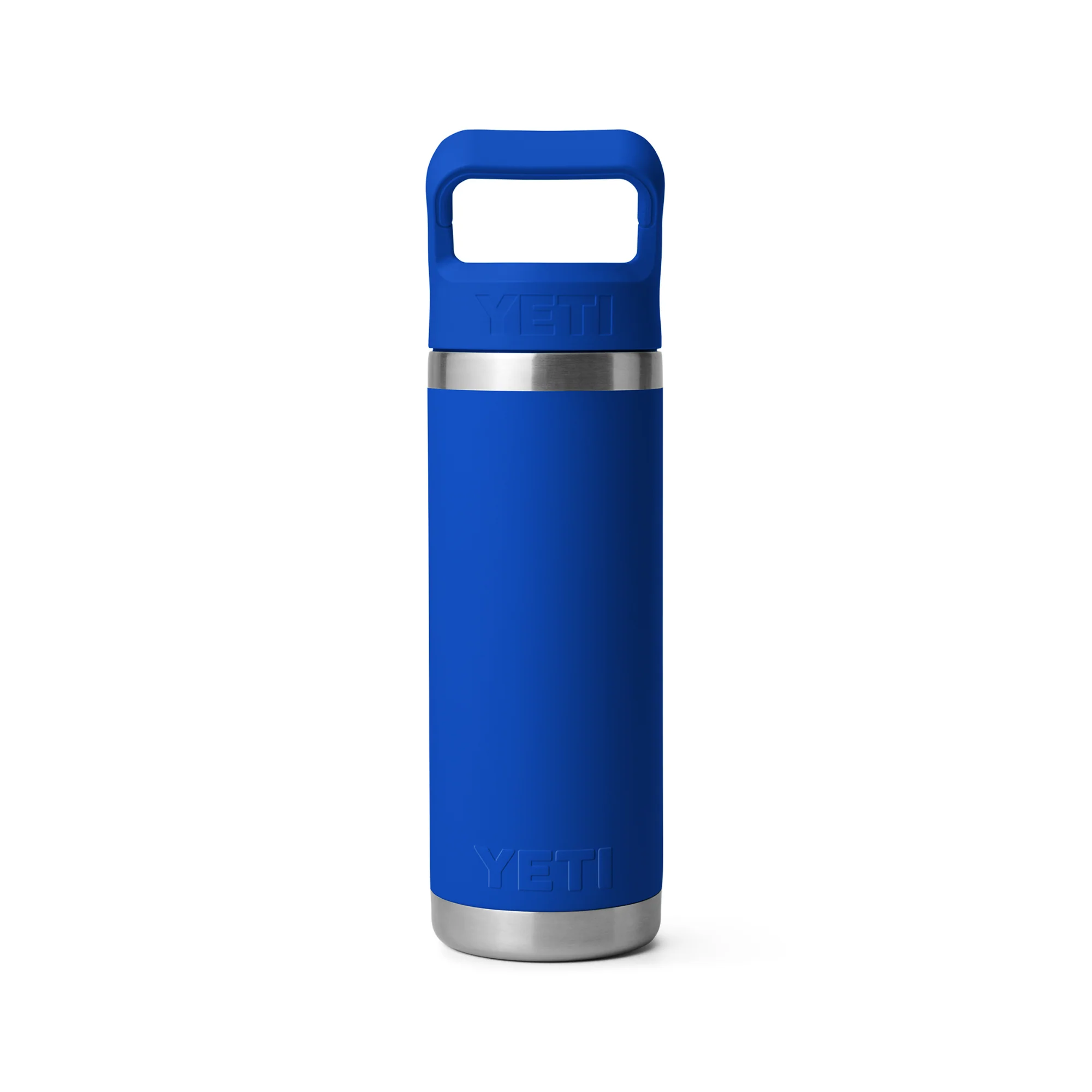Yeti Rambler 18oz/532ml Insulated Bottle with Colour Straw Cap (Royal Blue) - Image 2