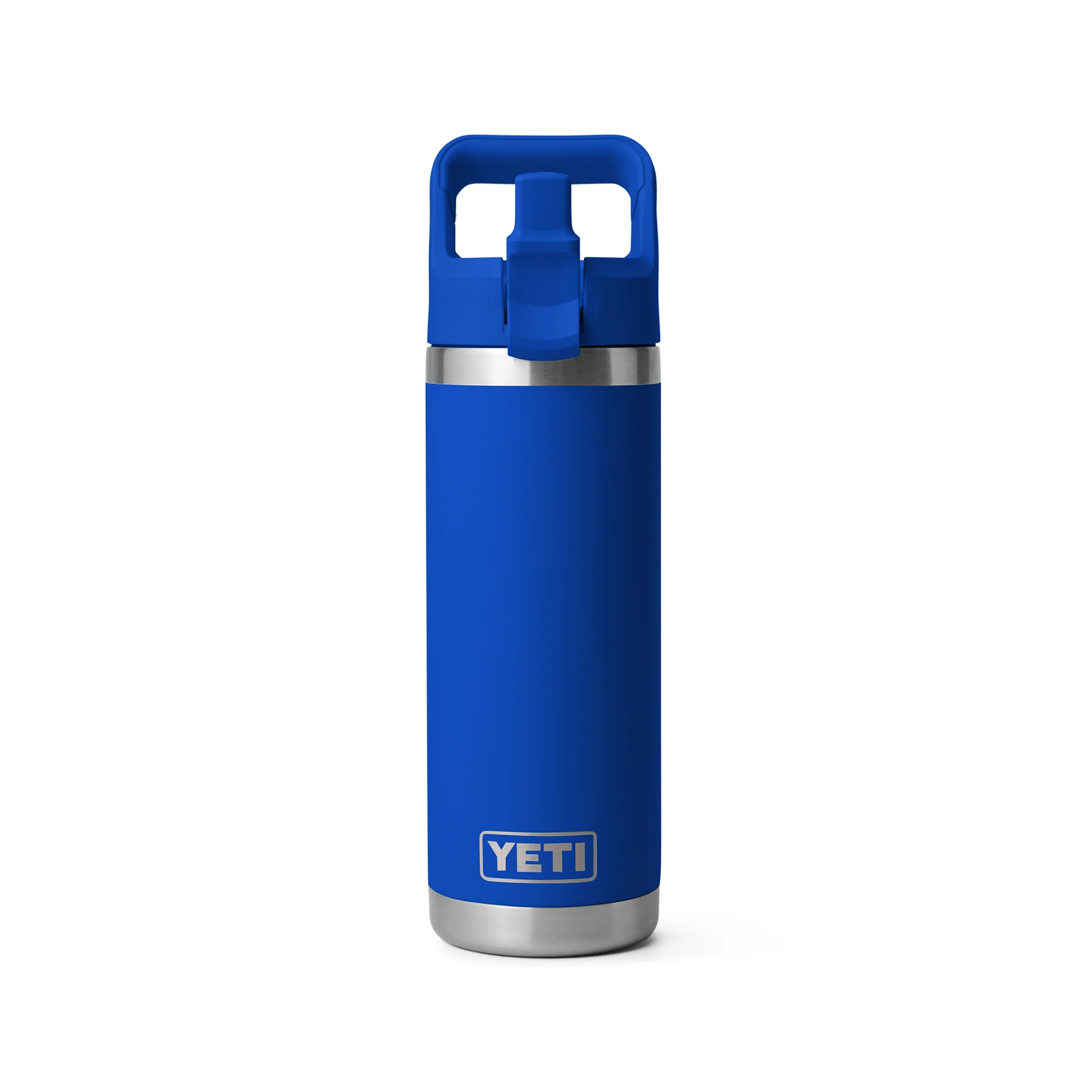 Yeti Rambler 18oz/532ml Insulated Bottle with Colour Straw Cap (Royal Blue) - Image 3