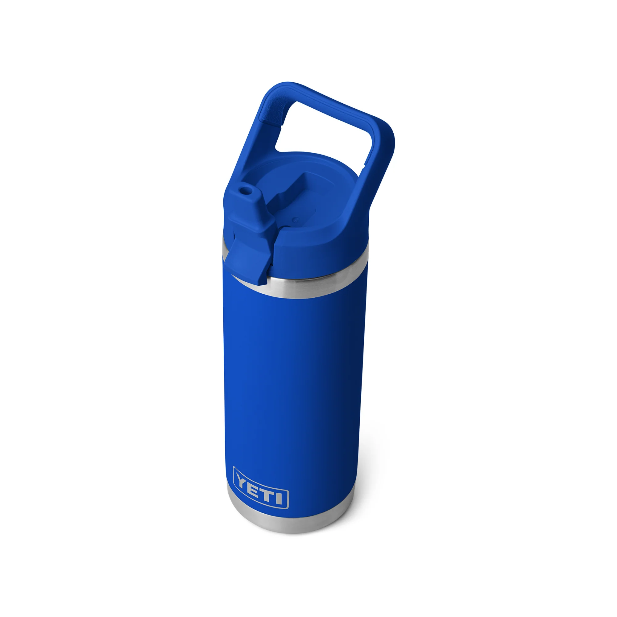 Yeti Rambler 18oz/532ml Insulated Bottle with Colour Straw Cap (Royal Blue) - Image 4