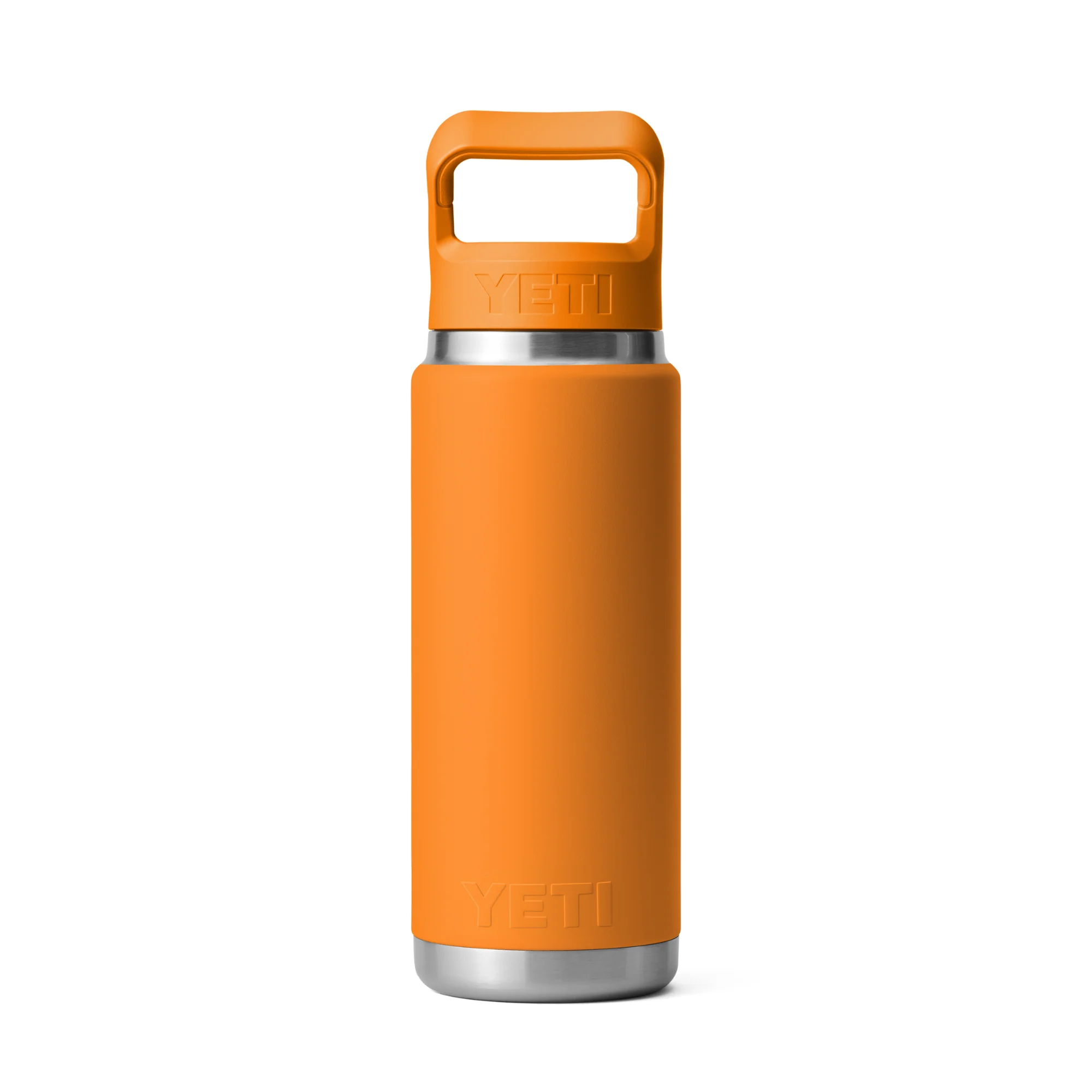 Yeti Rambler 26oz/769ml Insulated Bottle with Colour Straw Cap (King Crab) - Image 2