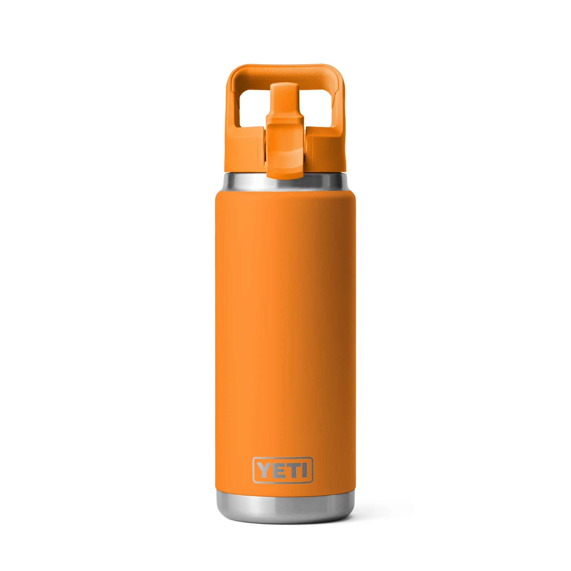 Yeti Rambler 26oz/769ml Insulated Bottle with Colour Straw Cap (King Crab) - Image 3