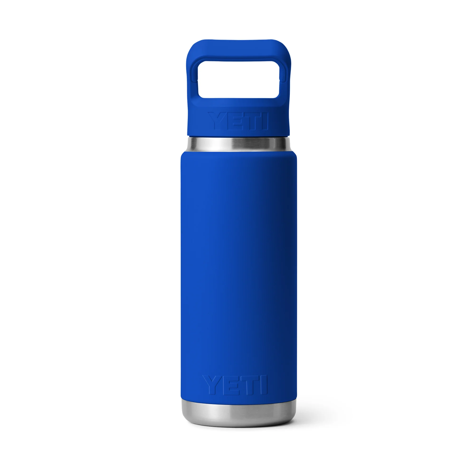 Yeti Rambler 26oz/769ml Insulated Bottle with Colour Straw Cap (Royal Blue) - Image 2
