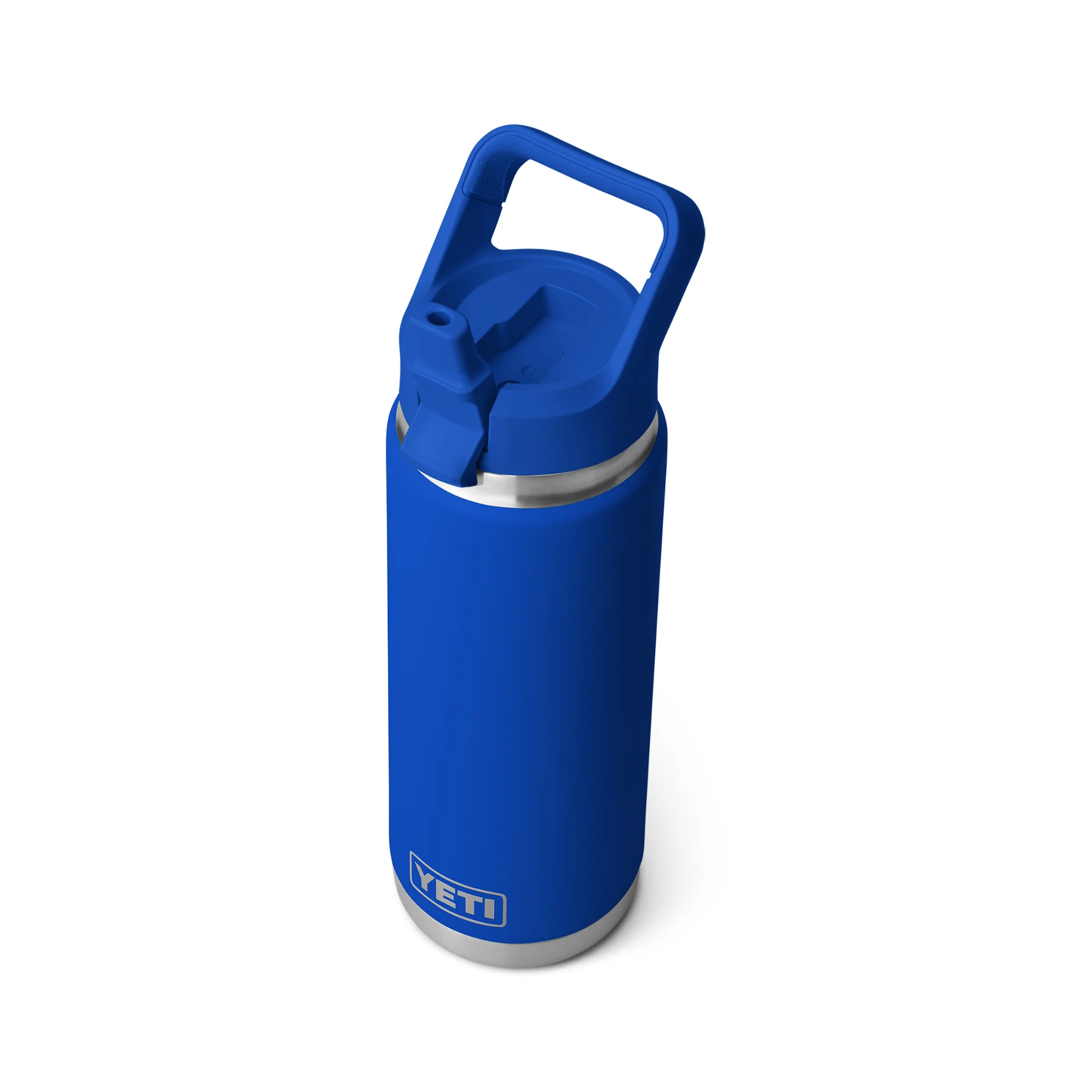 Yeti Rambler 26oz/769ml Insulated Bottle with Colour Straw Cap (Royal Blue) - Image 4