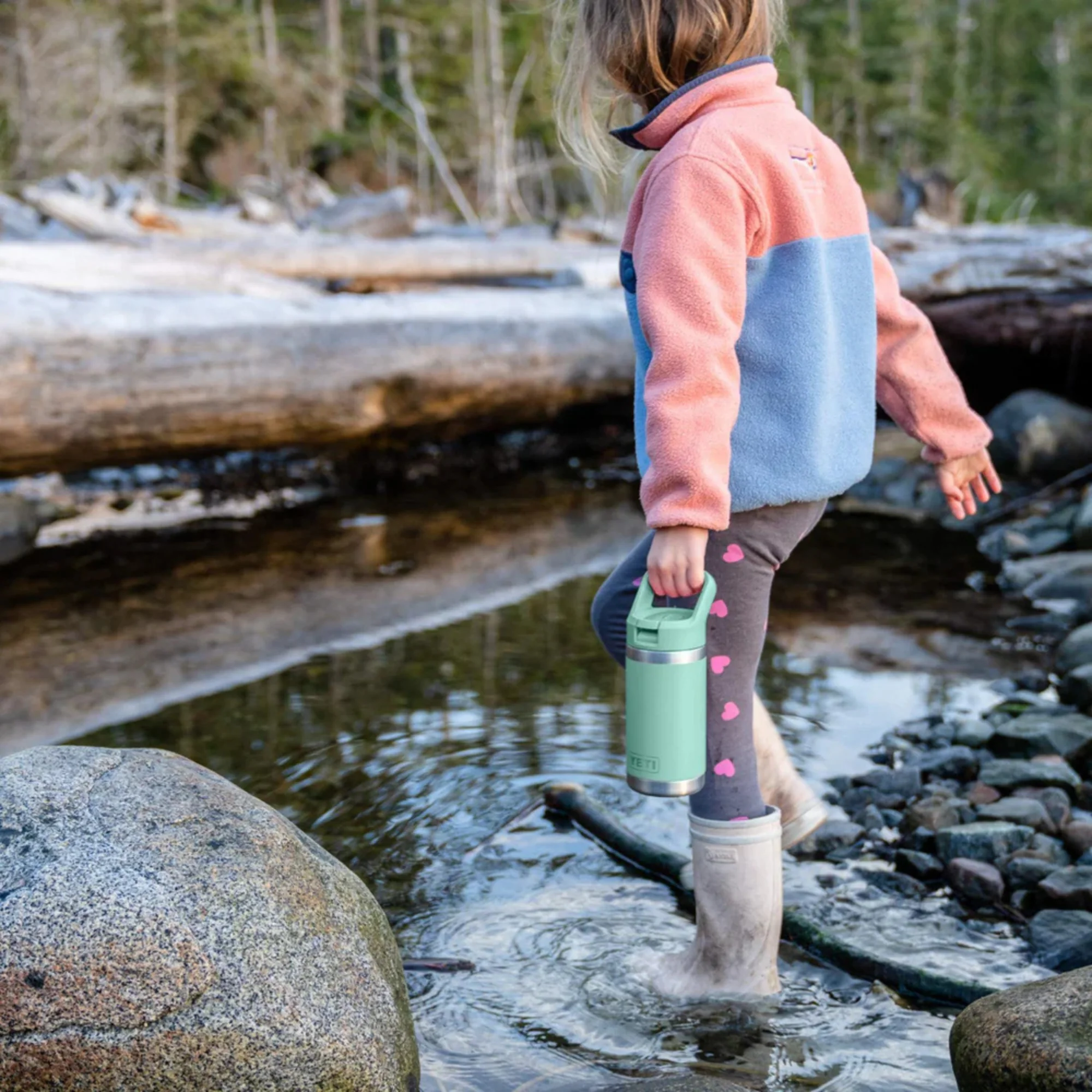 Yeti Rambler 12oz/355ml Junior Bottle with Colour Straw Cap (Sea Foam) - Image 5