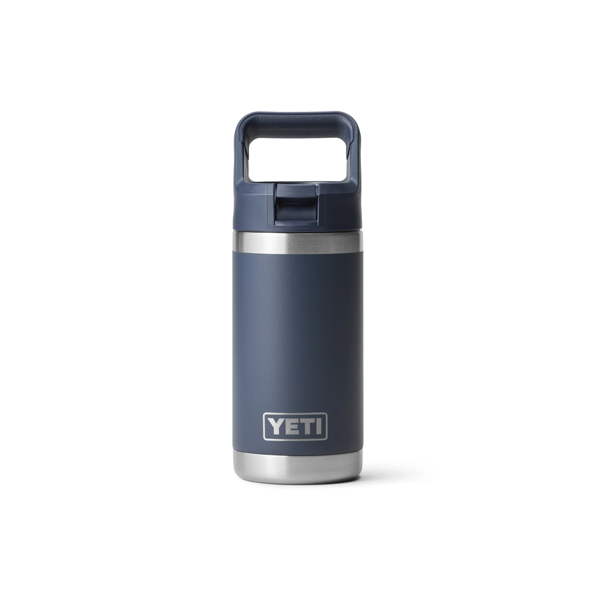 Yeti Rambler 12oz/355ml Junior Bottle with Colour Straw Cap (Navy)
