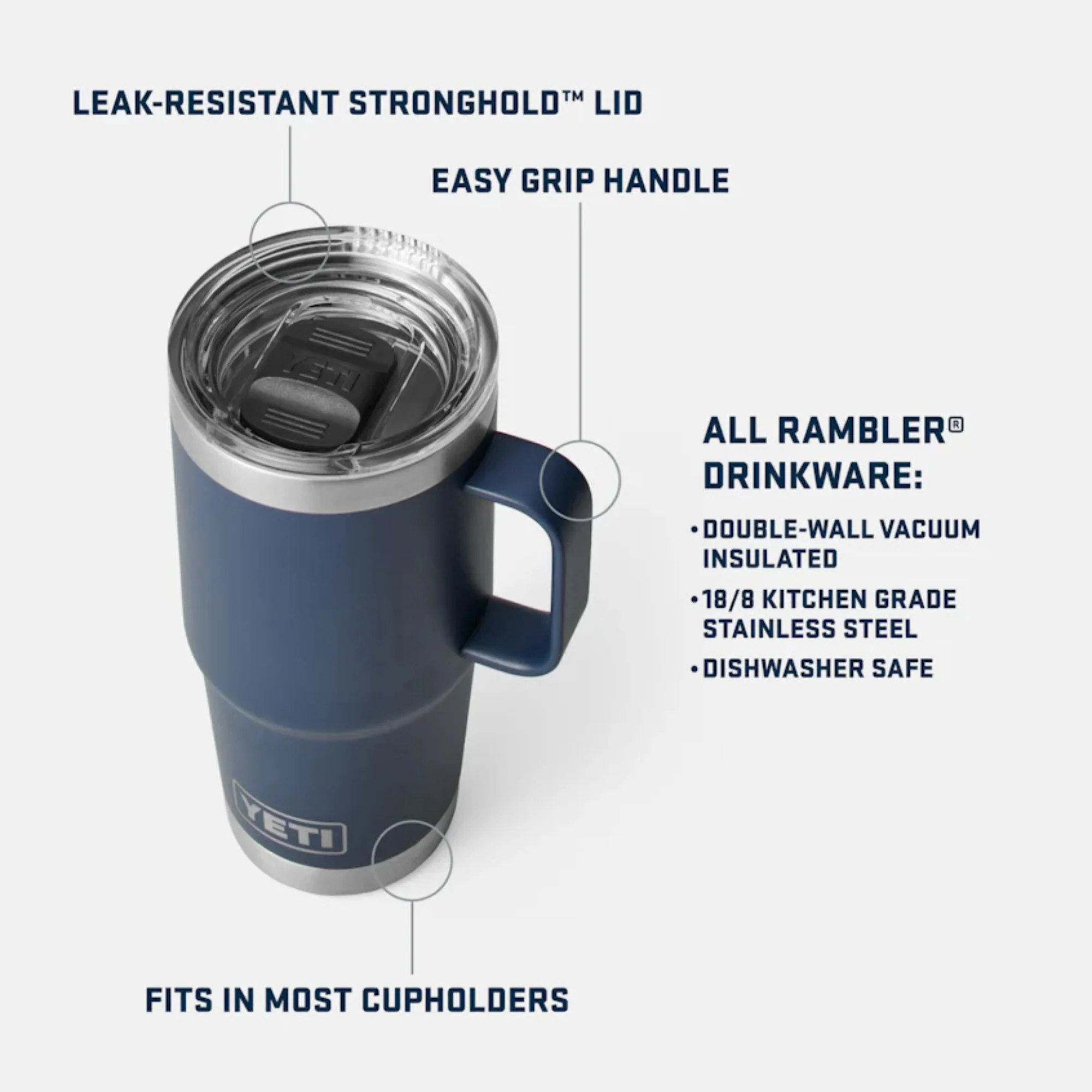 Yeti Rambler 20oz/591ml Travel Mug (King Crab) - Image 4