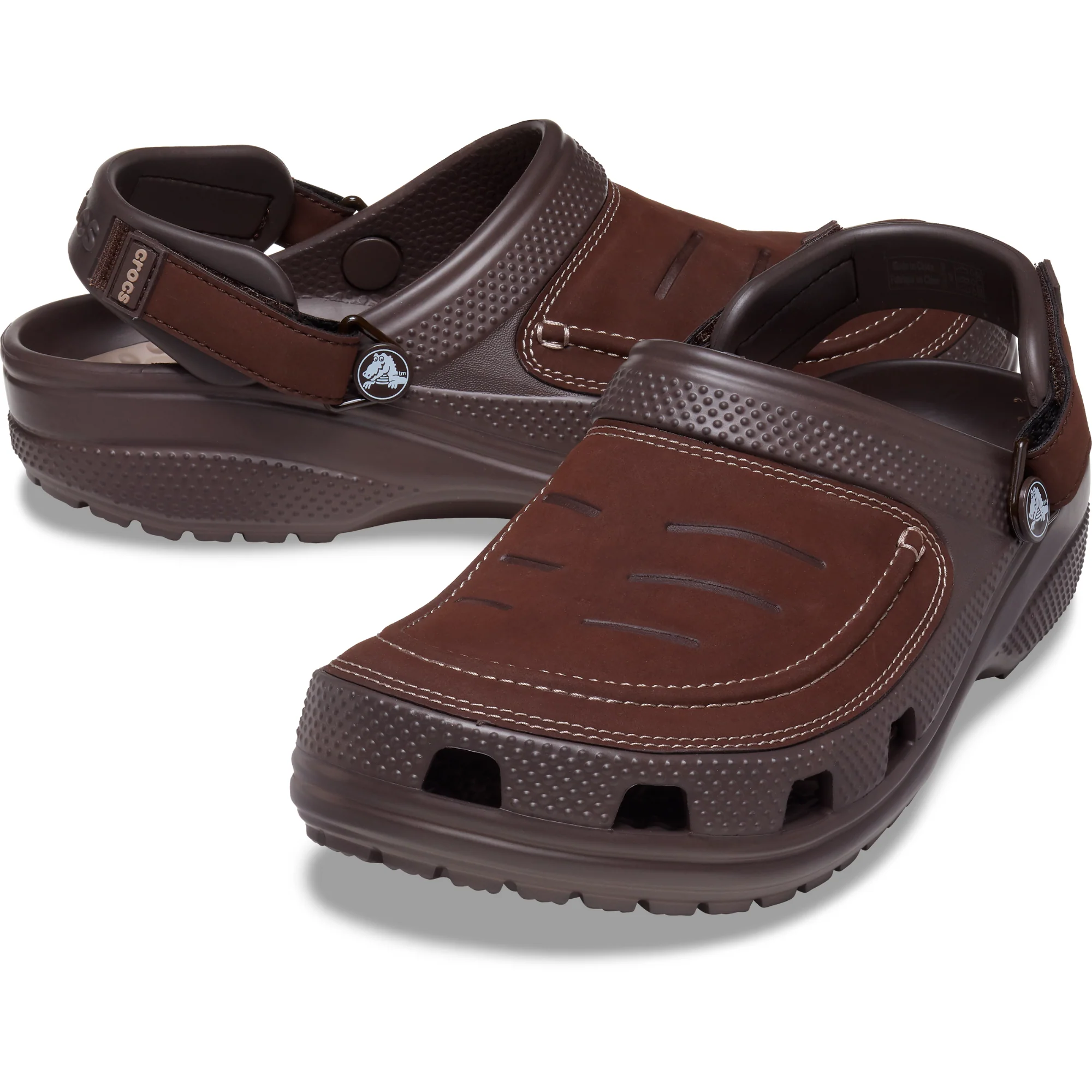 Crocs Unisex Yukon Vista II LiteRide Clogs (Espresso/Mushroom) - Image 6